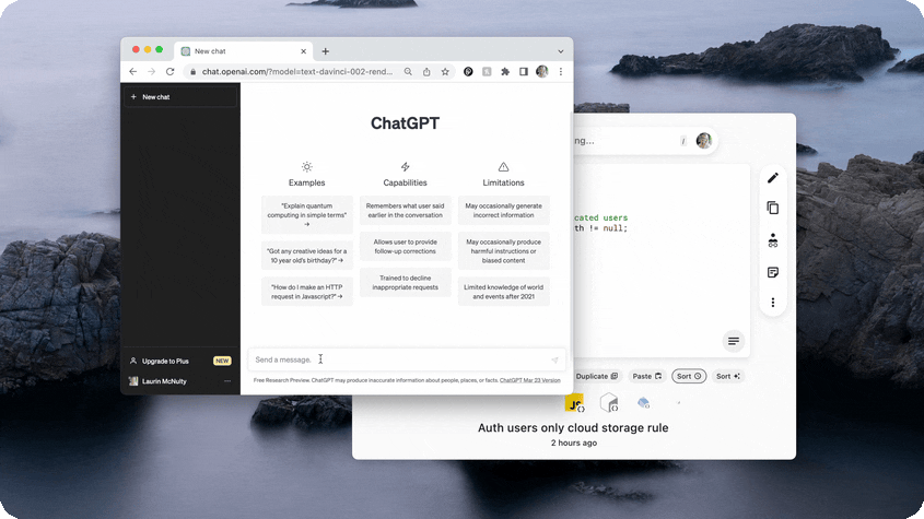 Using Pieces with ChatGPT.