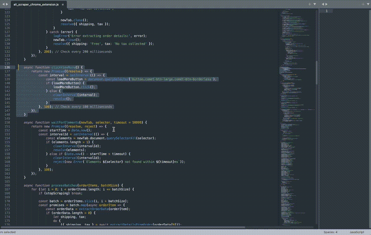 Using Pieces for Sublime to comment code.