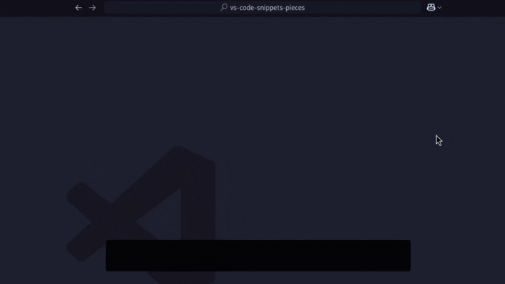 The language drop-down to select the code snippet scope.